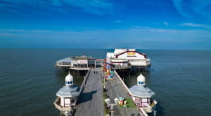 North Pier Blackpool from above
